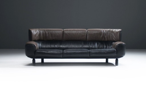 Äußerst seltenes BULL-Sofa, 3-Sitzer, 1987 von Gianfranco Frattini für CASSINA, nur 1 Jahr lang produziert.