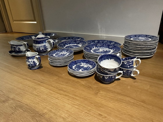 Arabia Landscape blue vintage crockery unique, Porcelain (photo 2 of 15)