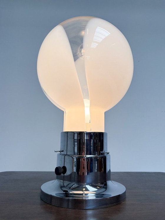 Lampada da tavolo italiana in vetro di Murano 52 cm, anni '70 – Lampade da tavolo, Metallo (photo 5 of 14)