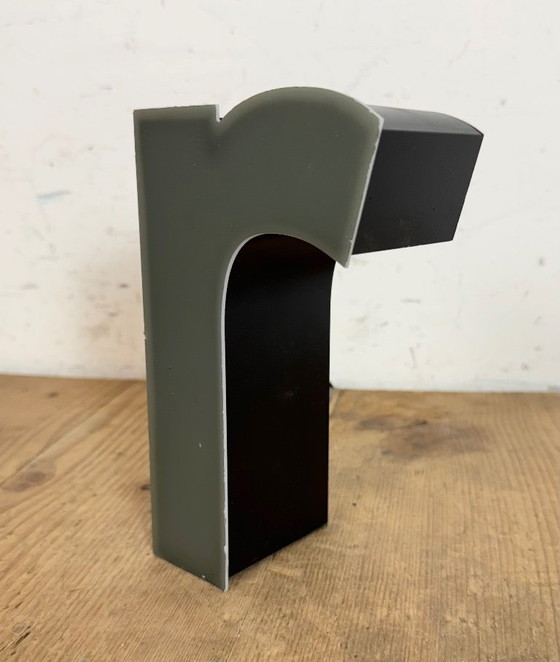 Image 1 of Vintage Grey Illuminated Letter R , 1970s