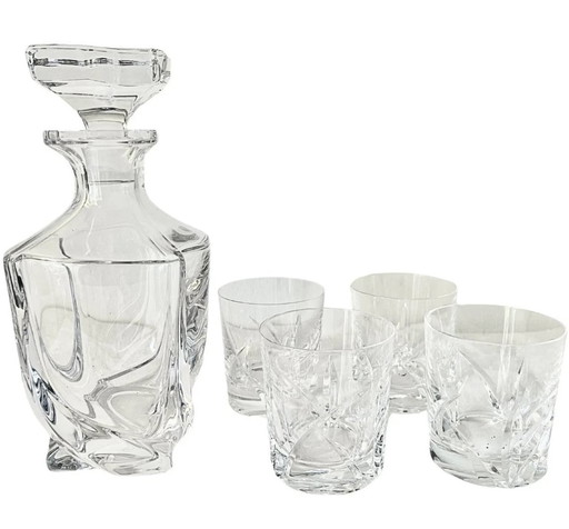 Cristal Vintage Whisky Set 5 Pieces Cristal De Sevres