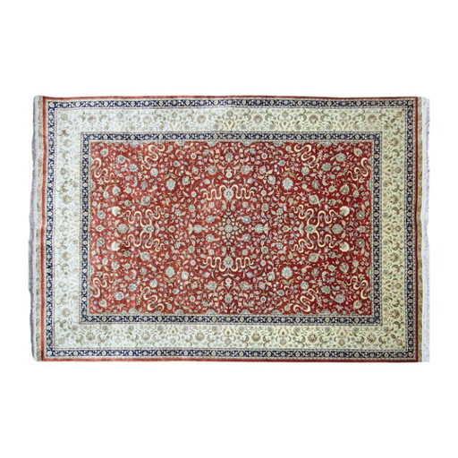 Alfombra de seda Hereke firmada – 246 × 175 cm – vloerkleden en tapijten, Wool (photo 2 of 7)