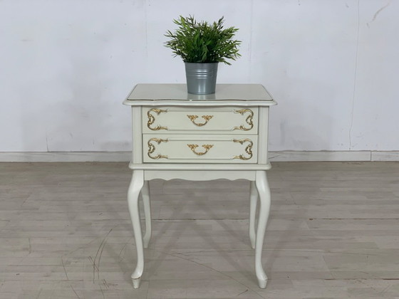 Image 1 of Chippendale chest of drawers bedside table side table shelf
