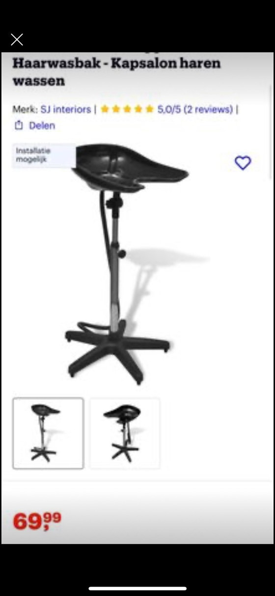 Image 1 of Hairdressing furniture Italian design Pietra Nera