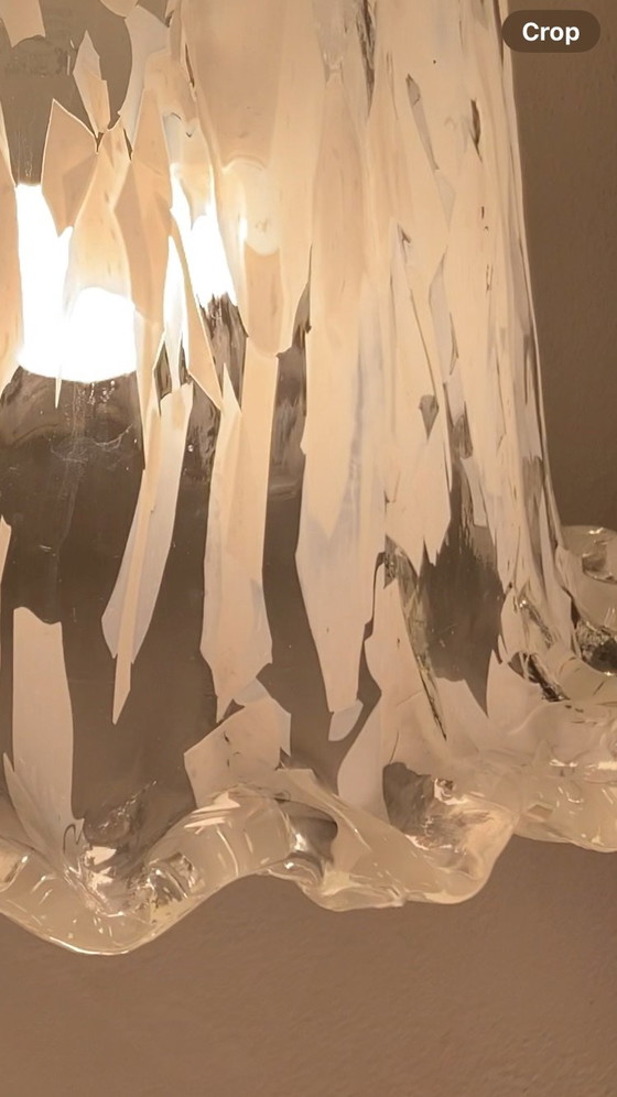 Vintage La Murrina Murano Glass Pendant Light, Pendant lamps, Metal, Transparent (photo 2 of 11)
