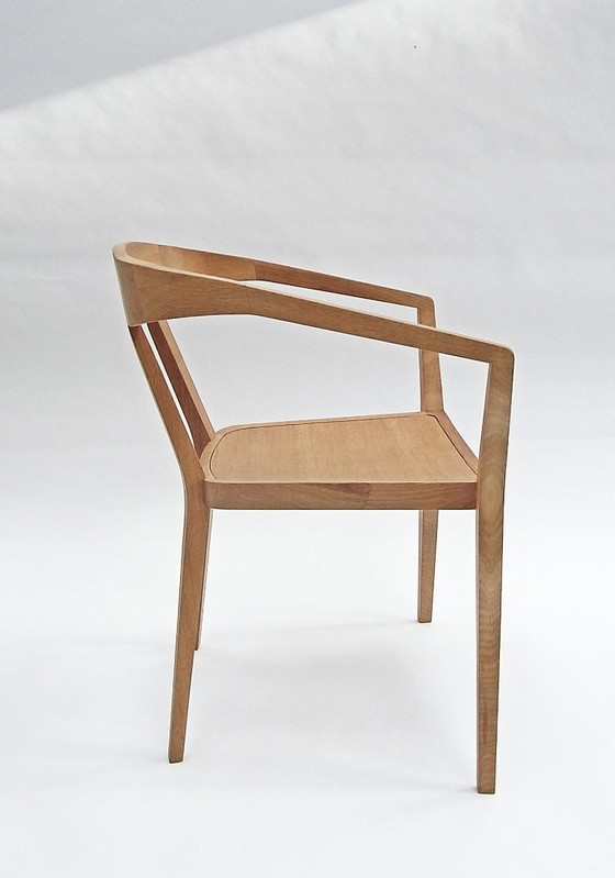 Image 1 of Giulio & Giulia, set di 2 sedie di Lambert Home, in rovere naturale, pezzi unici!!