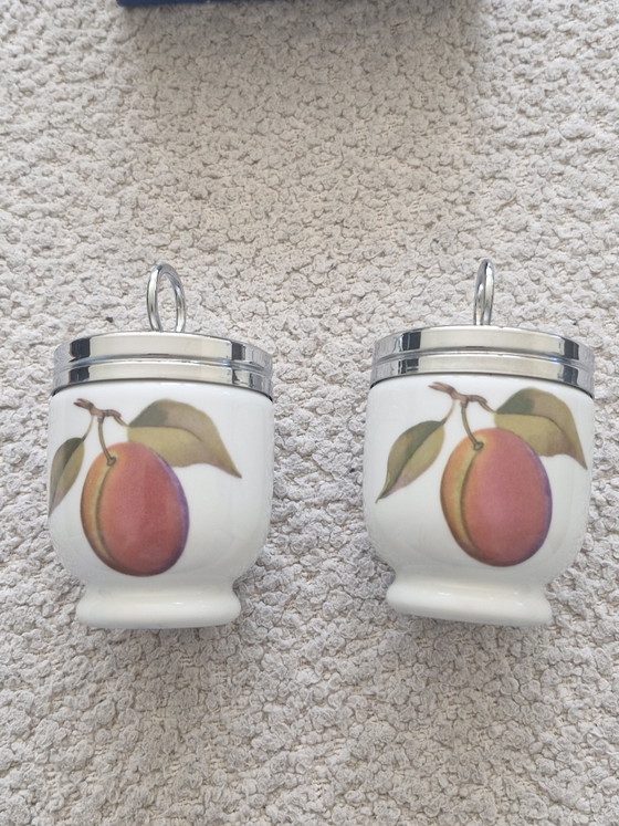 Image 1 of Juego de 2 ollas para cocer huevos Royal Worcester