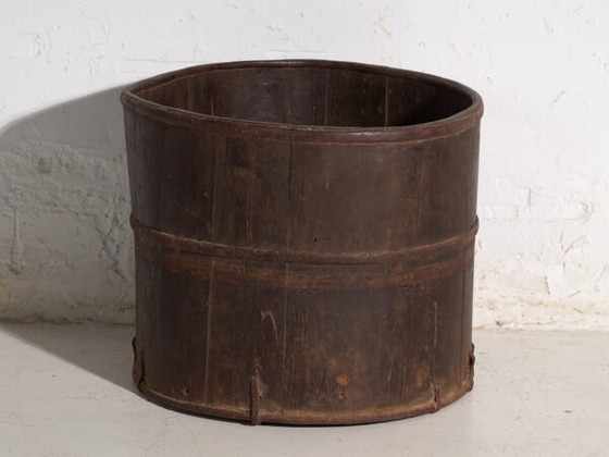 Secchio in legno antico – Cina, circa 1900 – Oggetti decorativi, Wood, Iron, Rustic (photo 24 of 40)