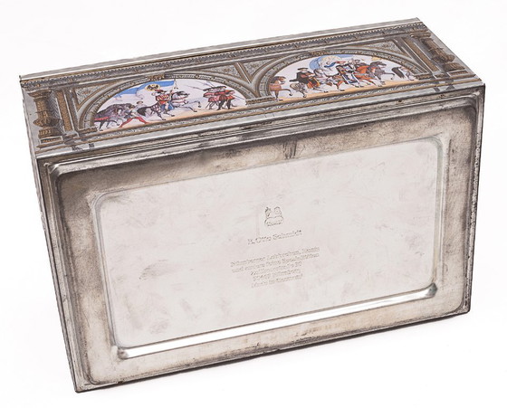 Image 1 of Tinplate biscuit tin by Otto Schmidt