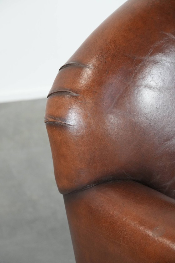 Image 1 of Fauteuil van schapenleer in Art Deco design met tijdloze en warme kleuren