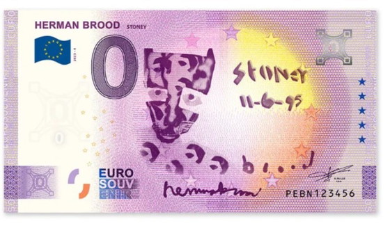 Herman Brood (1946 - 2001) - €0 Banknotes – Lithographs & prints, Paper (photo 3 of 6)
