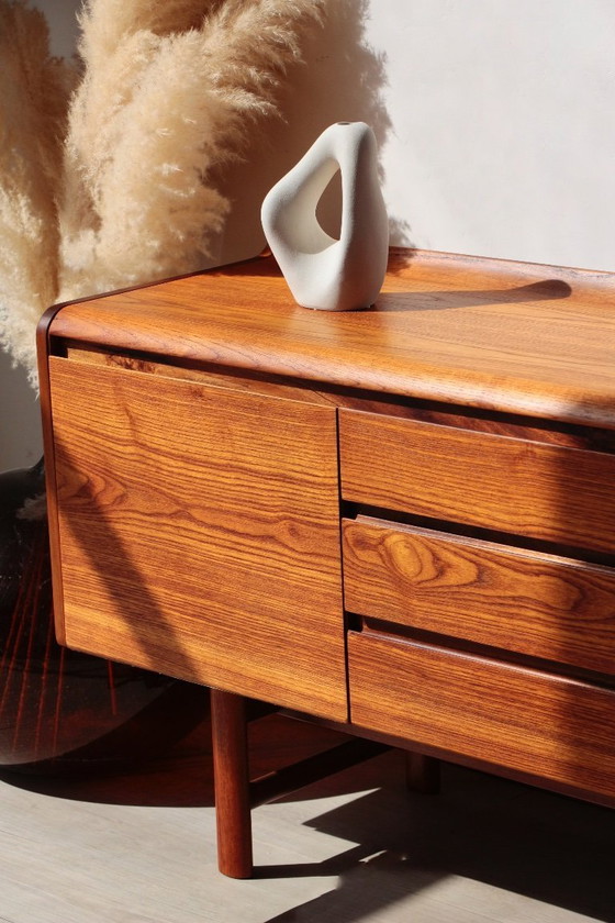 Image 1 of White Newton Teak Sideboard: Large “Petersfield” Sideboard
