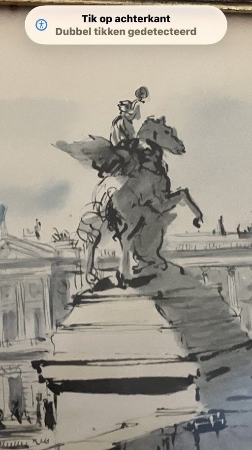 Vintage Pariser Stadtansicht – Pierre Pagès – Opéra Garnier (signiert)