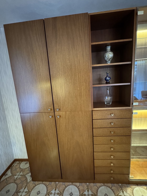 Image 1 of Vintage seventies wandkast - vitrinekast 