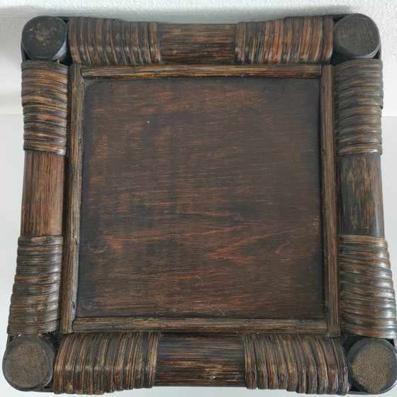 Image 1 of Rare vintage rattan/rattan small side table