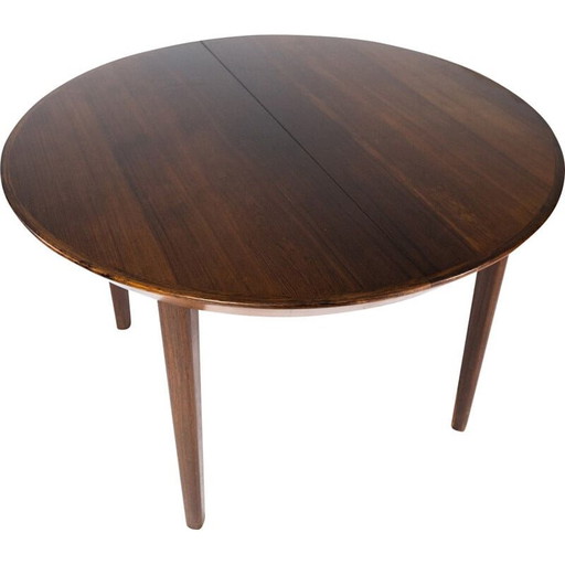 Table de salle à manger vintage en bois de rose, danoise, années 1960
