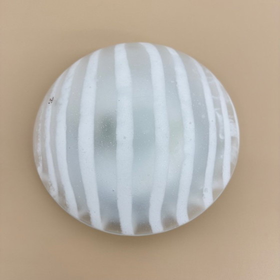 Image 1 of Lampada da parete/soffitto in vetro "zebra" di Peil & Putzler, anni '70, Germania.