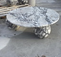 Calacatta marmeren salon tafel rond