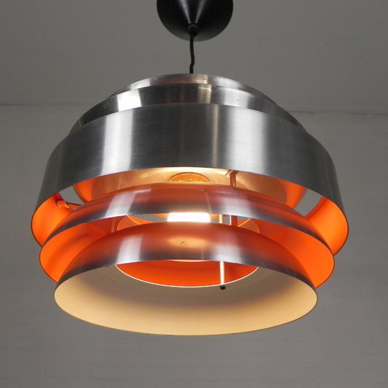Vintage aluminum Pendant lamp Lakro Amstelveen, 1960s – Aluminium (photo 15 of 15)
