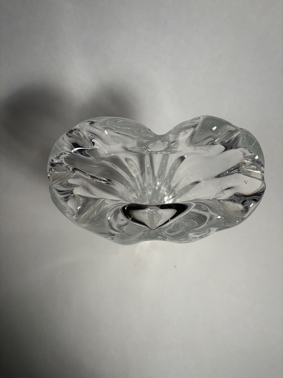 Image 1 of Vaso di cristallo modernista Daum anni '70