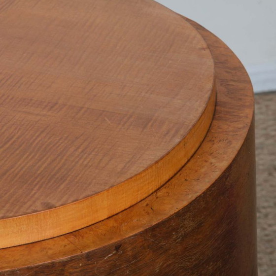 Image 1 of Coiffeuse/bureau en bois datant des années 1930