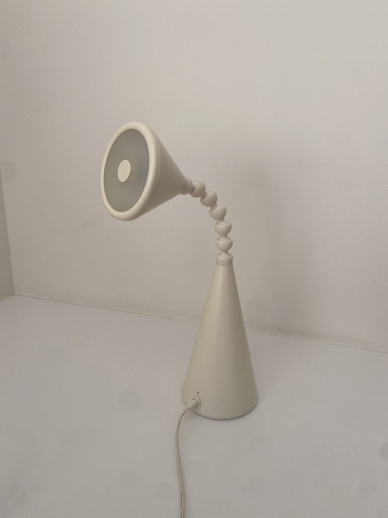 Image 1 of Lampada da parete/lampada a globo vintage Herda – Bianca/Bianco sporco – Anni '70, era spaziale