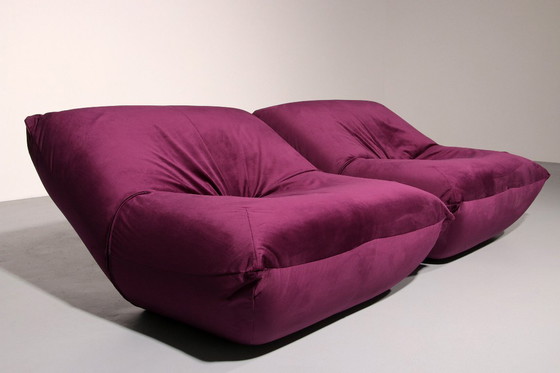 Image 1 of Purple Papillon Lounge Chairs by Guido Maria Rosati for Giovannetti 