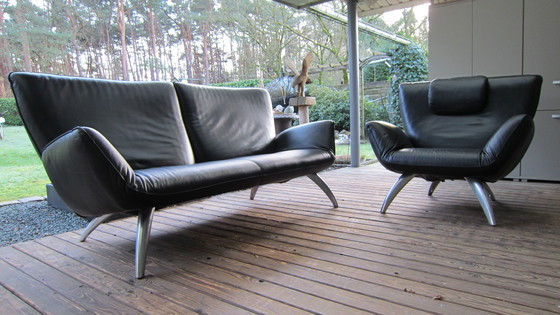 Image 1 of Leolux Design Classic "Panta Rhei "Leather 3-Seat + 1-Seat.Top