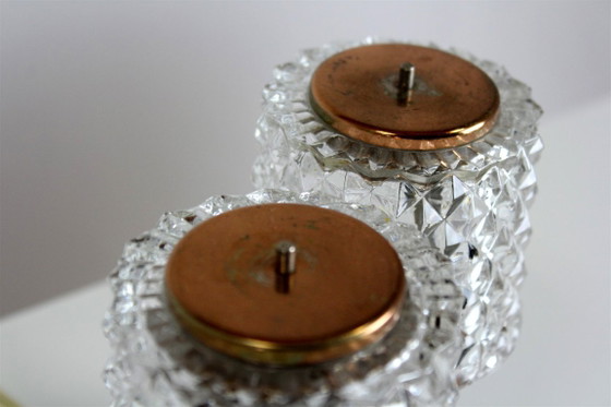 Lampade da tavolo in rame di Kamenicky Senov, anni '70, set di 2 – Glass, Copper (photo 8 of 13)