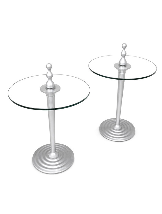 2 tables d'appoint Leolux Zygo – Glass, Metal (photo 3 of 6)