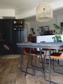 String Furniture Pocket Wall Cabinet Black/Stained Ash