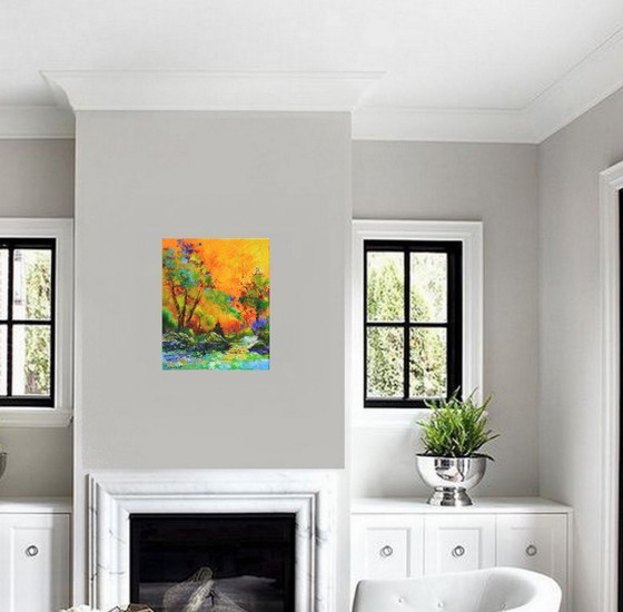 Image 1 of Rivier in de herfst