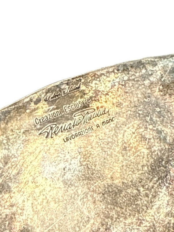 Image 1 of Silver-Plated Shell Shaped Great Bowl / Centerpiece, Renato Raddi, Italy 1970s