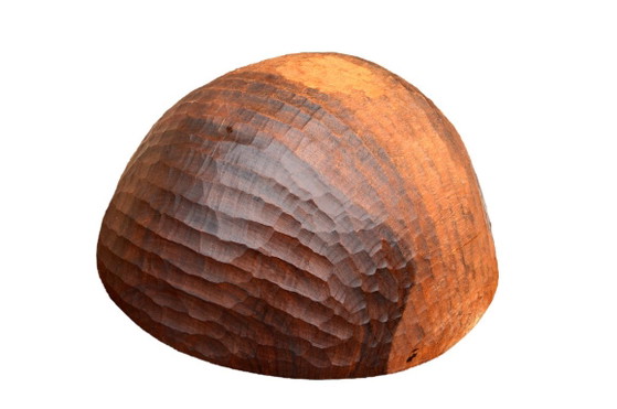 Ciotola in legno massello realizzata a mano, 30x14 cm, stile brutalista. – Ciotole, Wood (photo 4 of 5)