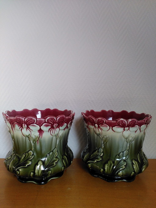 Coppia di presine Art Nouveau