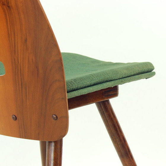 Pair Of Lollipop Chairs By František Jirák For Tatra Nábytok, Czechoslovakia, 1960s – Dining chairs, Textile (photo 11 of 16)