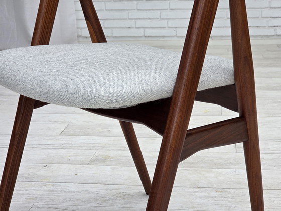 Image 1 of 1960s, Danish design by Th.Harlev, model 205, set of 4 reupholstered chairs.