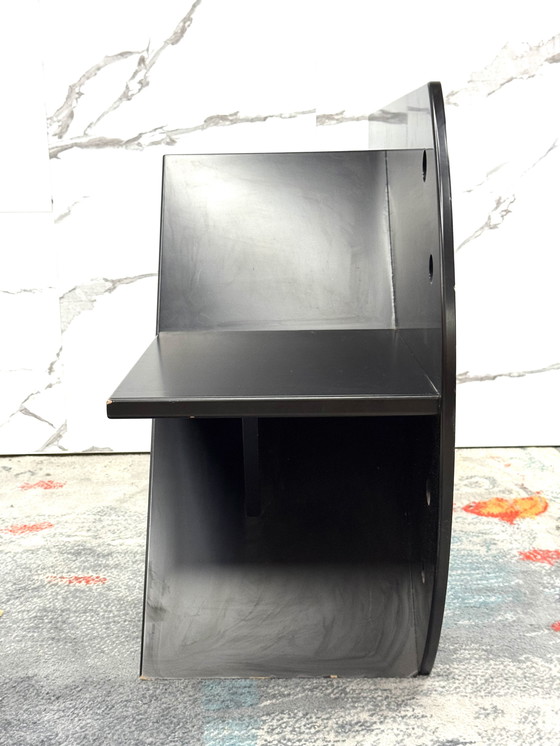 Image 1 of Paolo Pallucco Attr. Panchetta Con Tavolino E Portariviste Postmoderno Anni 80 