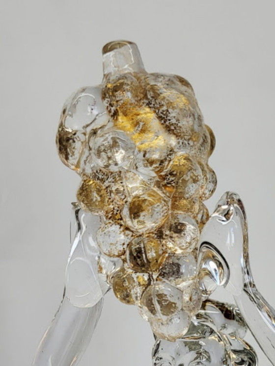 Image 1 of Exceptional Murano Art Glass Sculpture – Female Figure with Grapes – Signed by Master Pino Signoretto