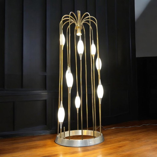 Mid Century Moderne Raindrop Waterval Vogelkooi Vloerlamp