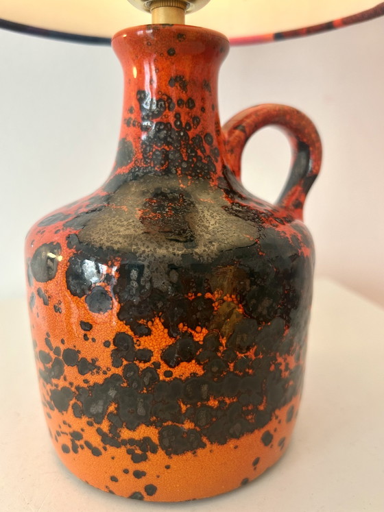 Image 1 of Lampe de balcon Space Age - sans fil - céramique recyclée d'Allemagne de l'Ouest