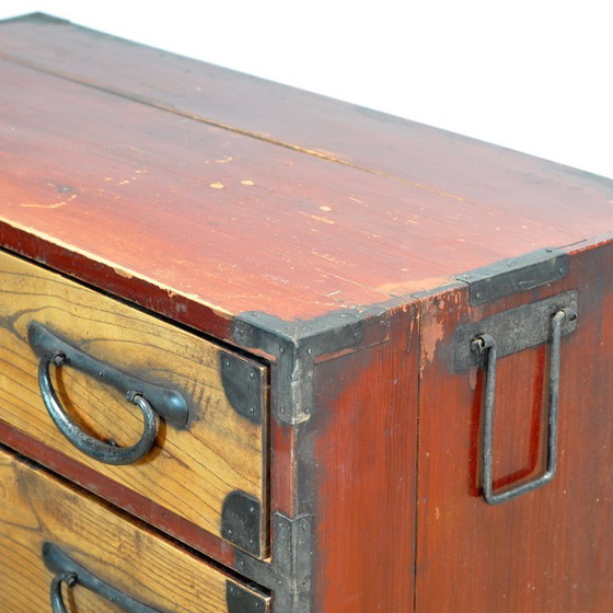 Japanese Tansu chest of drawers, circa 1870, Iron, Wood, Black (photo 7 of 18)