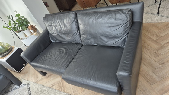 Image 1 of Montel leather sofa set 2 + 2.5 seater. Adjustable seat
