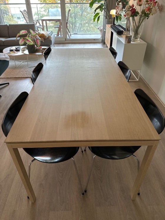 Mesa de comedor de madera con estructura metálica, Topform, Mesas de comedor, Metal, Marrón, Scandinavian (foto 3 de 6)