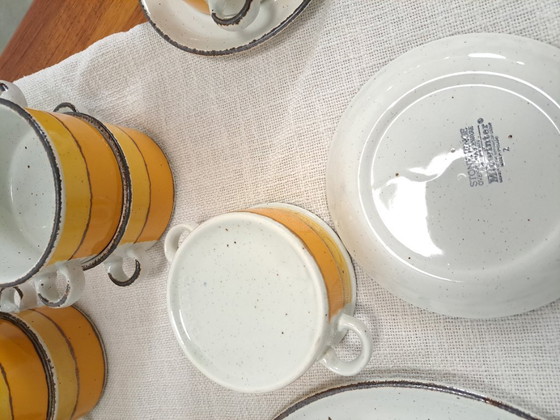 Image 1 of Servies Set Stonehenge, Midwinter, Wedgwood England, Soepkommen, Borden, Tafelkleed en Schaal