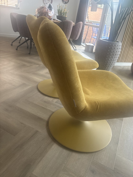 Image 1 of 2x Zuiver Draaistoel Bubba Geel