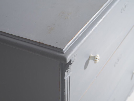 Antique silver gray chest of drawers (c.1900) #18 (photo 13 of 34)