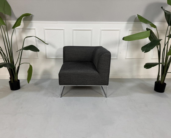 Image 1 of Cor Mell designer sofa armchair fabric gray