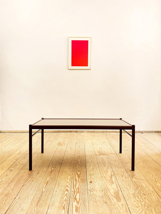 Image 1 of Mahonie bank- of salontafel door Ole Wanscher voor Poul Jeppensen