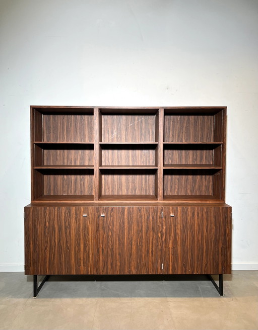 Mueble de pared Pierre Guariche para Meurop Rosewood – vitrinekasten